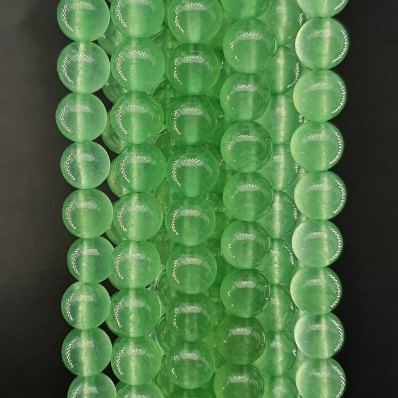 Avventurina Verde Perline Forma Tondo Liscio 08mm