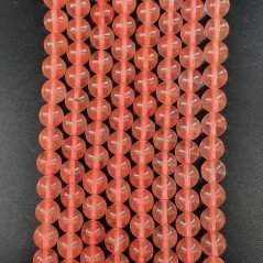 Quarzo Cherry Perline Forma Tondo Liscio 08mm