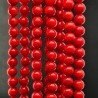 Corallo Bamboo Rosso Perline Forma Tondo Liscio 08mm