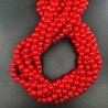 Corallo Bamboo Rosso Perline Forma Tondo Liscio 08mm