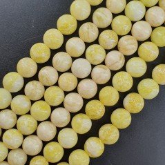 Giada Limone Perline Forma Tondo Liscio 08mm