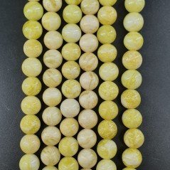 Giada Limone Perline Forma Tondo Liscio 08mm