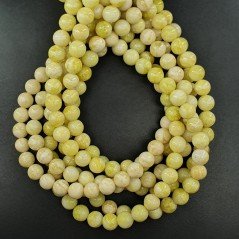 Giada Limone Perline Forma Tondo Liscio 08mm