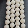 Corallo Bamboo Spugna Bianco Perline Forma Tondo Liscio 08mm