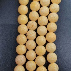 Corallo Bamboo Spugna Giallo Perline Forma Tondo Liscio 08mm Corallo Bamboo Spugna Giallo Perline Forma Tondo Liscio 08mm