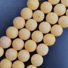 Corallo Bamboo Spugna Giallo Perline Forma Tondo Liscio 08mm Corallo Bamboo Spugna Giallo Perline Forma Tondo Liscio 08mm