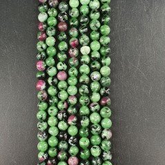 Rubino Zoisite Perline Forma Tondo Liscio 06mm
