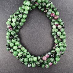 Rubino Zoisite Perline Forma Tondo Liscio 06mm