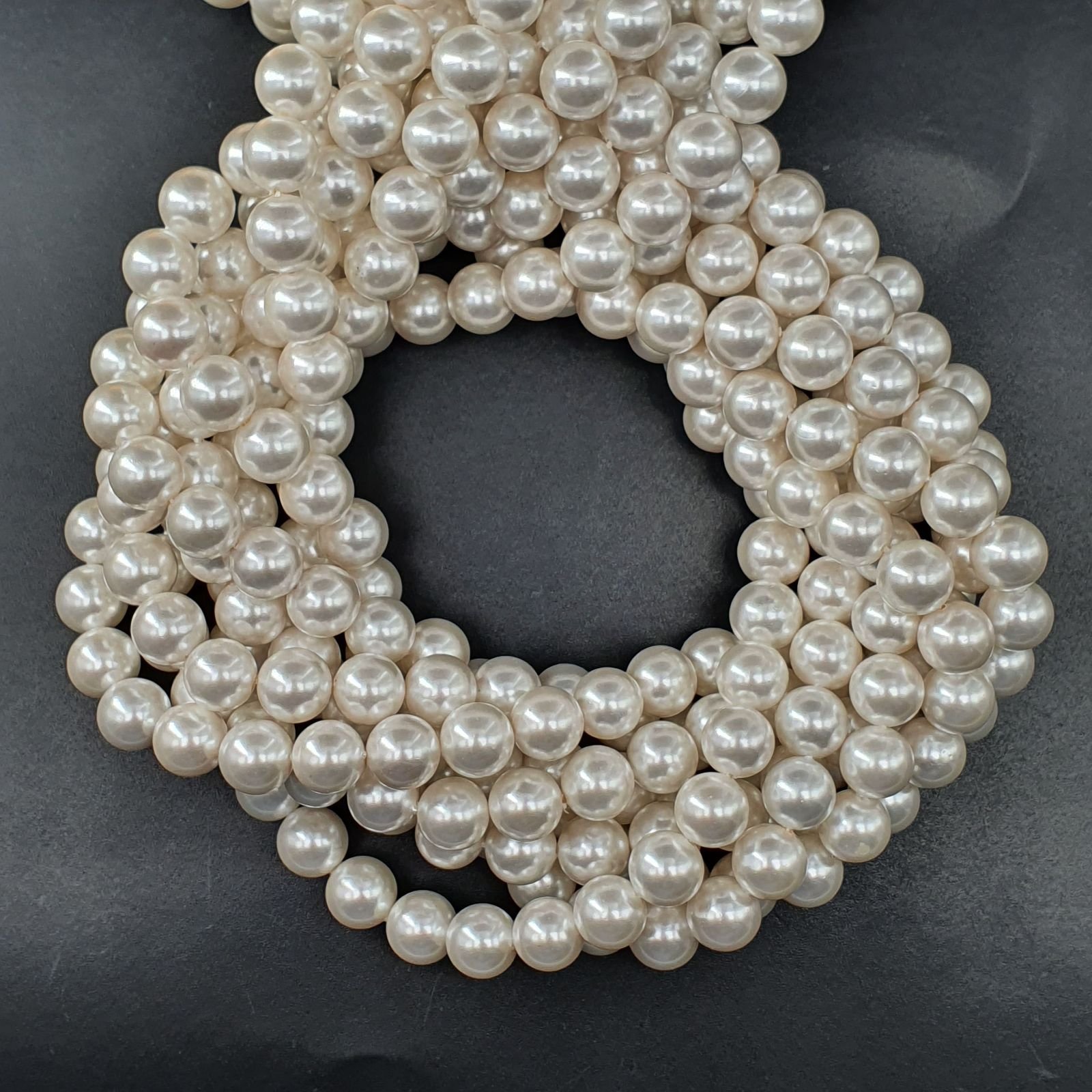Perle Di Maiorca Bianco Perline Forma Tondo Liscio 08mm