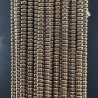Ematite Perline Forma Rondelle Piatto Liscio 03X02mm - Pirite