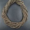 Ematite Perline Forma Rondelle Piatto Liscio 03X02mm - Pirite