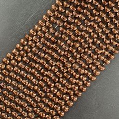 Ematite Bronzato Perline Forma Tondo Piatto Liscio Foro Passante 06mm