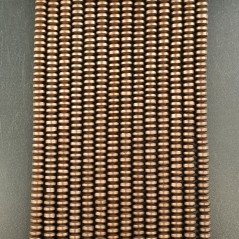 Ematite Bronzato Perline Forma Rondelle Liscio Satinato-Matte 04mm