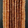 Giada Marrone in Perline Forma Rondelle Sfaccettato Foro Passante 3,5X02mm