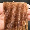 Giada Marrone in Perline Forma Rondelle Sfaccettato Foro Passante 3,5X02mm