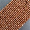 Giada Marrone in Perline Forma Rondelle Sfaccettato Foro Passante 3,5X02mm