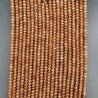 Giada Marrone in Perline Forma Rondelle Sfaccettato Foro Passante 3,5X02mm
