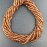 Giada Marrone in Perline Forma Rondelle Sfaccettato Foro Passante 3,5X02mm