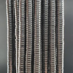 Ematite Naturale Perline Forma Rondelle Piatto Liscio 04mm