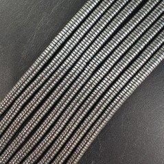Ematite Naturale Perline Forma Rondelle Piatto Liscio 04mm