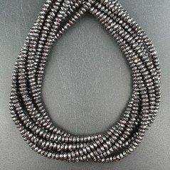 Ematite Naturale Perline Forma Rondelle Sfaccettato 04mm