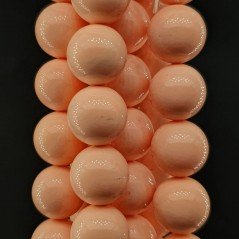 Perle Di Maiorca Rosa Pastello Perline Forma Tondo Liscio 12mm