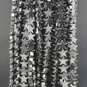 Ematite Naturale Perline Forma Stella Piatto Liscio Foro Passante 08mm
