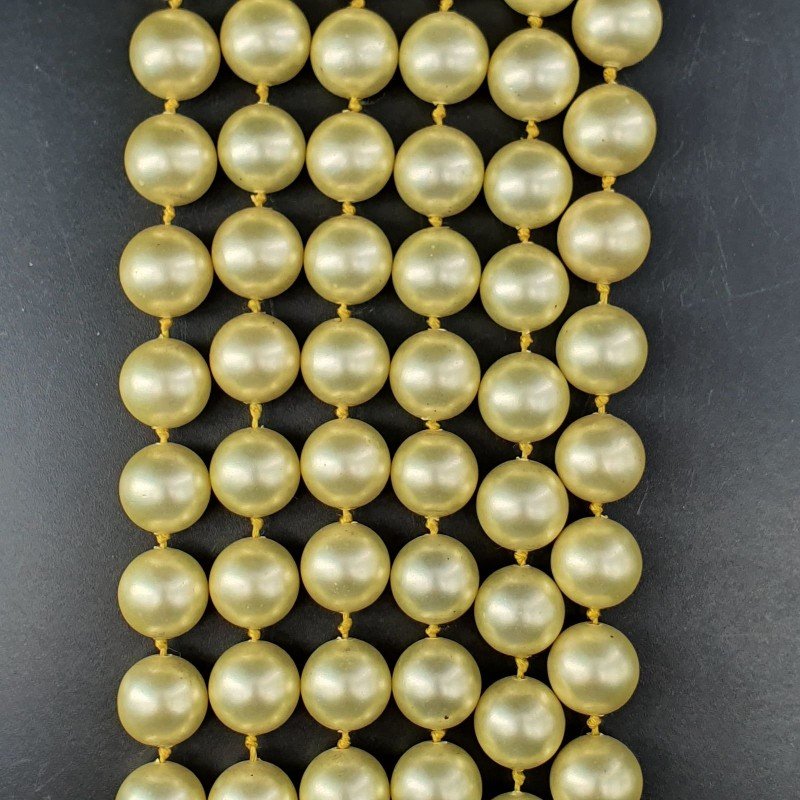 Perle Di Maiorca Gialllo Perline Forma Tondo Liscio 12mm
