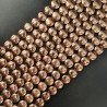 Ematite Rosato Perline Forma Tondo Piatto Liscio Foro Passante 10mm