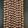 Ematite Rosato Perline Forma Tondo Piatto Liscio Foro Passante 10mm