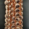 Ematite Rosato Perline Forma Tondo Piatto Liscio Foro Passante 08mm