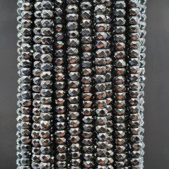 Ematite Naturale Perline Forma Rondelle Sfaccettato 03mm