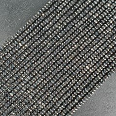 Ematite Naturale Perline Forma Rondelle Sfaccettato 03mm