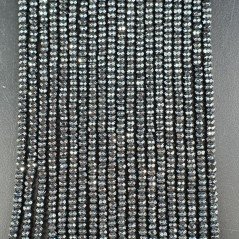 Ematite Naturale Perline Forma Rondelle Sfaccettato 03mm