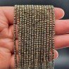 Ematite in Perline Forma Rondelle Sfaccettato Foro Passante 03mm