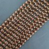 Ematite Bronzato Perline Forma Tondo Piatto Liscio Foro Passante 08mm