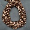 Ematite Bronzato Perline Forma Tondo Piatto Liscio Foro Passante 08mm
