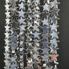 Ematite Argentato Perline Forma Stella Piatto Liscio Foro Passante 08mm