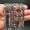 Ematite Argentato Perline Forma Stella Piatto Liscio Foro Passante 08mm