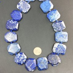 Lapis lazuli sassi piatti irregolari 20-25mm