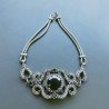 Bracciale Di Argento 925 con Spinello Nero, Zircone Sfacettato Stile Etnico