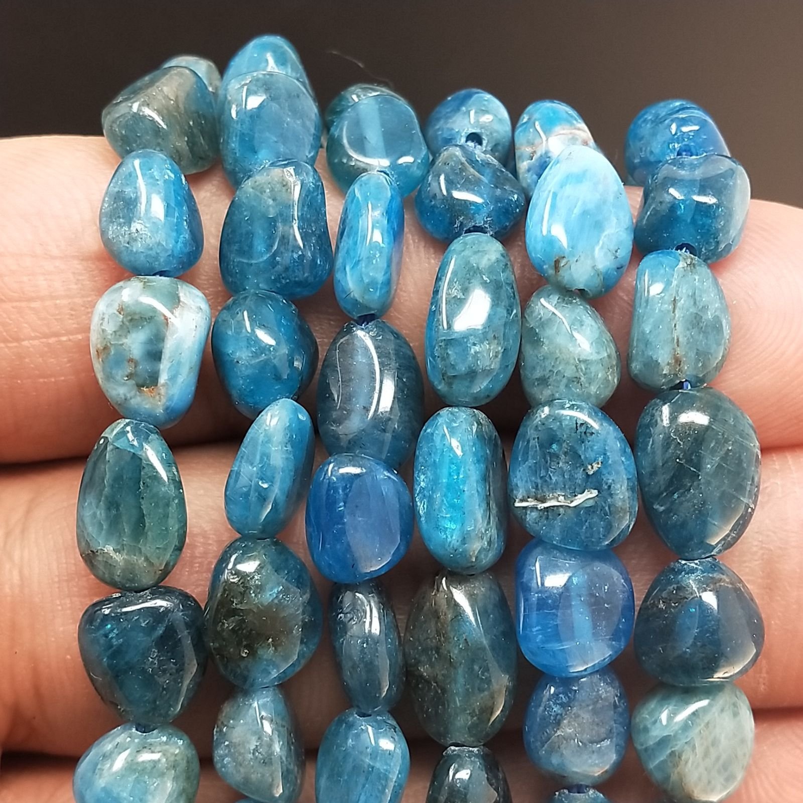 Apatite Sasso Burattato Liscio 08mm-12mm