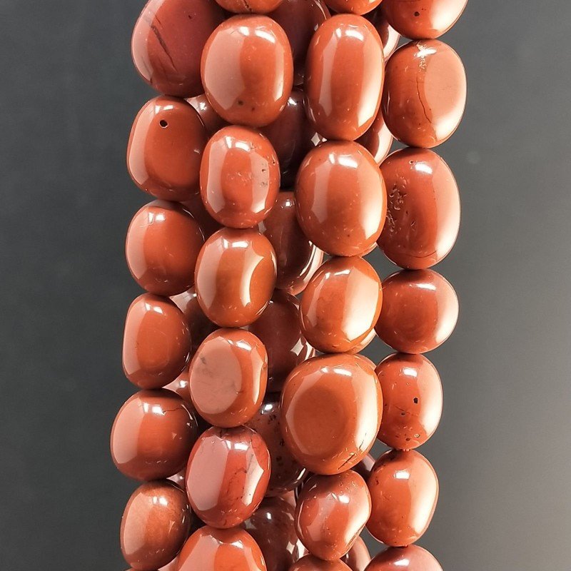 Diaspro rosso sassi lisci 9-10mm