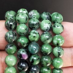 Rubizoisite Perline Forma Tondo Liscio 08mm
