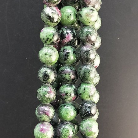 Rubizoisite Perline Forma Tondo Liscio 12mm
