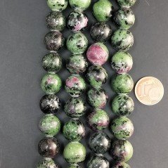 Rubino Zoisite Perline Forma Tondo Liscio 12mm