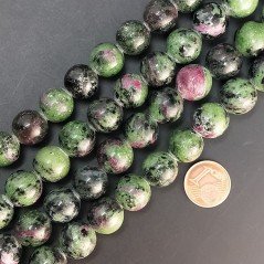 Rubino Zoisite Perline Forma Tondo Liscio 12mm