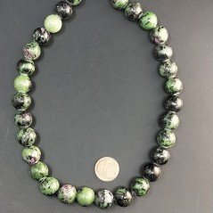 Rubino Zoisite Perline Forma Tondo Liscio 12mm
