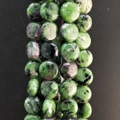 Rubizoisite tondo piatto liscio 10mm