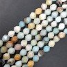 Amazzonite Multicolore Naturale Perline Forma Icosaedro Sfaccettato 10mm